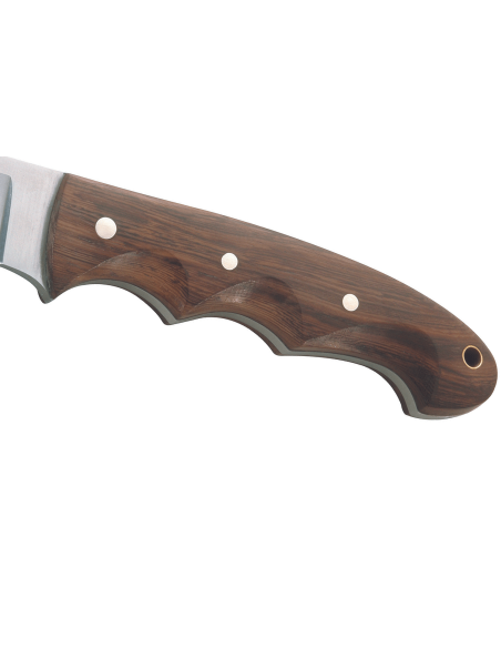Cuchillo Herbertz 106011 11.1cm hoja de acero inoxidable Mango de madera Tagayasan con funda de cuero