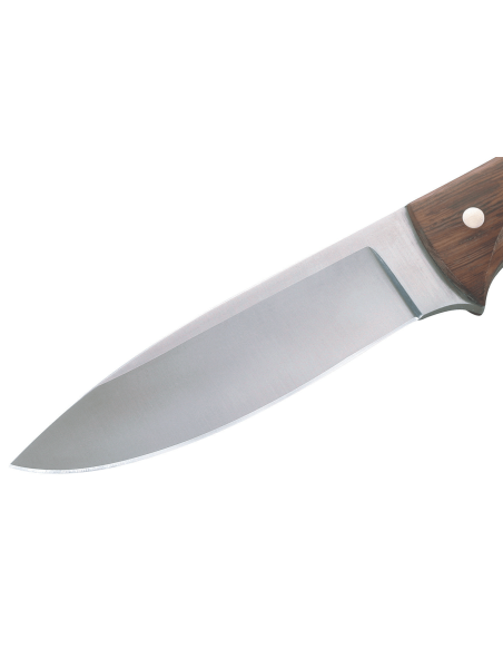 Herbertz Messer 106011 11,1cm Edelstahlklinge Tagayasan Holzgriff mit Lederetui