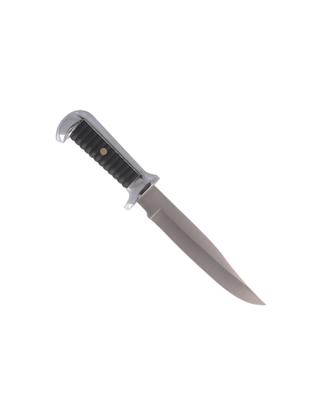 Coltello Bowie Herbertz 106415 lama 15,5 cm manico in zinco e pelle + fodero in pelle