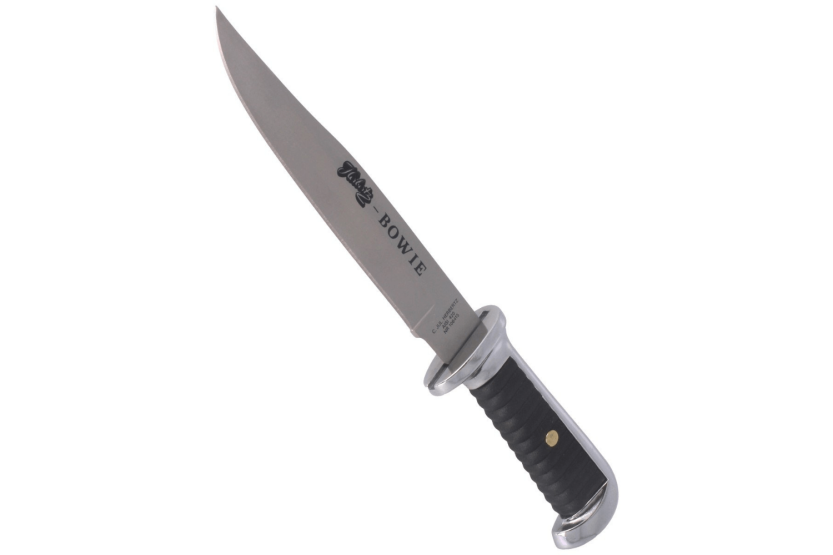 Herbertz Bowie-kniv 106415 15,5 cm blad i sink og lærhåndtak + lærslire