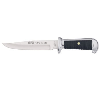 Faca Herbertz Bowie 106415 Lâmina de 15,5 cm, cabo em zinco e couro + bainha em couro