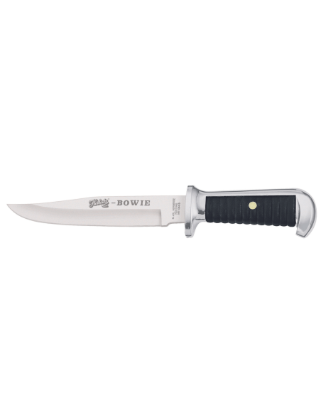 Faca Herbertz Bowie 106415 Lâmina de 15,5 cm, cabo em zinco e couro + bainha em couro
