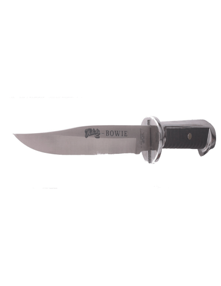 Coltello Bowie Herbertz 106415 lama 15,5 cm manico in zinco e pelle + fodero in pelle