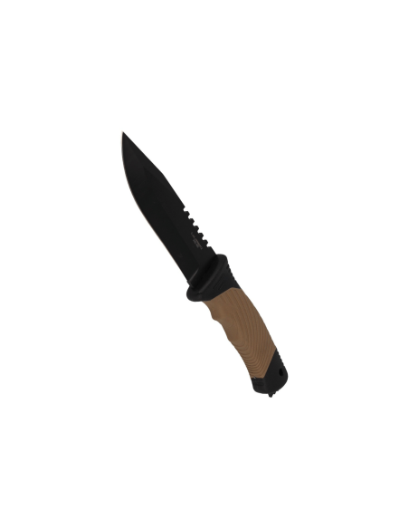 Messer Herbertz 585412 Klinge 11,7cm Griff aus Gummi/Polymer mit Glasbrecher + Etui