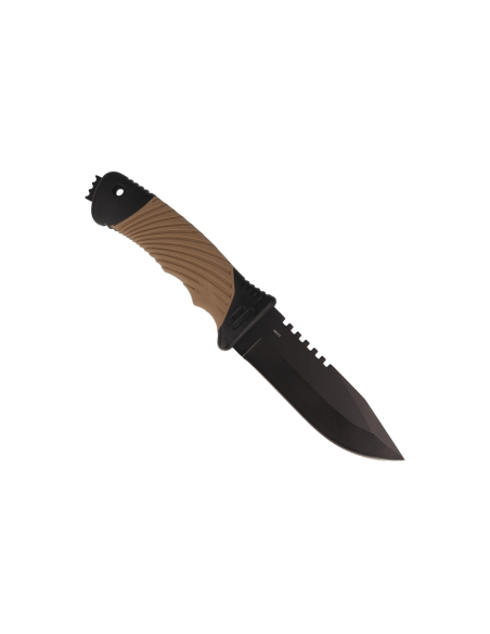 Herbertz 585412 kniv 11,7 cm blad gummi/polymerhåndtak med glassknuser + etui