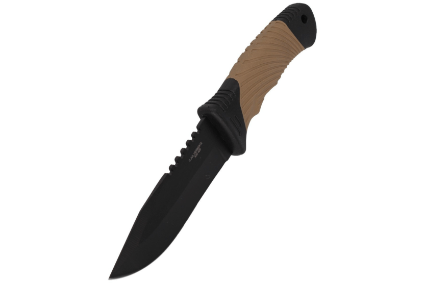 Herbertz 585412 cuchillo 11.7cm hoja mango goma/polímero con rompe cristales + funda