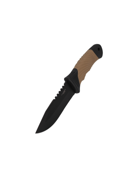 Herbertz 585412 kniv 11,7 cm blad gummi/polymerhåndtak med glassknuser + etui