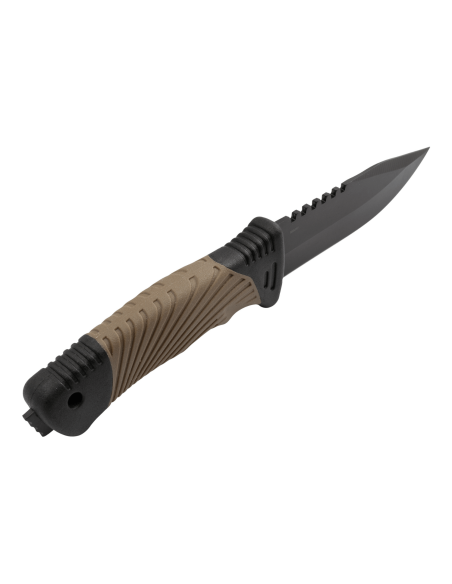 Herbertz 585412 kniv 11,7 cm blad gummi/polymer håndtag med glasknuser + etui