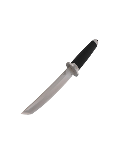 Cuchillo Herbertz 581318 18cm hoja tanto mango de goma negro + funda de cuero