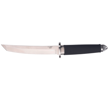 Cuchillo Herbertz 581318 18cm hoja tanto mango de goma negro + funda de cuero