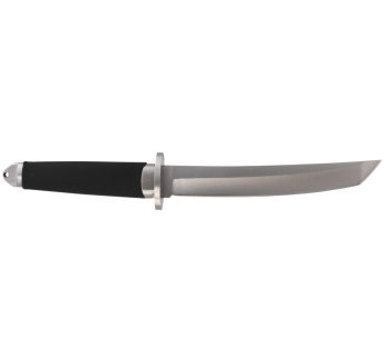 Cuchillo Herbertz 581318 18cm hoja tanto mango de goma negro + funda de cuero 2