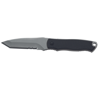 Herbertz halskniv 103407 7cm tantoblad svart polymerhandtag + fodral 2