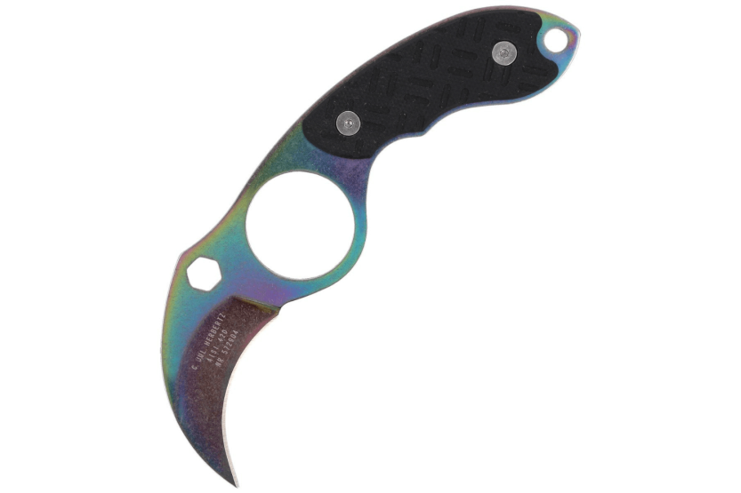 Herbertz 572904 karambit halskniv 4 cm blad G10 håndtak svart + etui