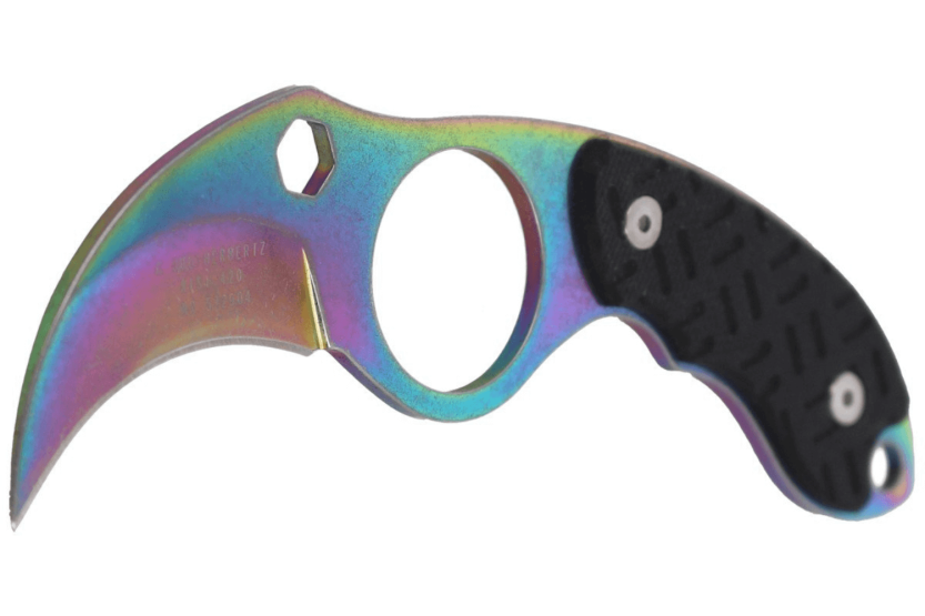 Herbertz 572904 karambit halskniv 4 cm blad G10 håndtak svart + etui