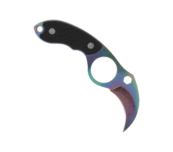 Herbertz 572904 karambit halskniv 4cm blad G10 handtag svart + fodral 2