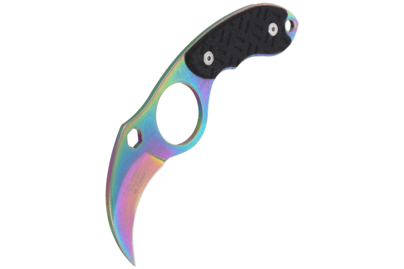 Herbertz 572904 karambit halskniv 4 cm blad G10 håndtag sort + etui