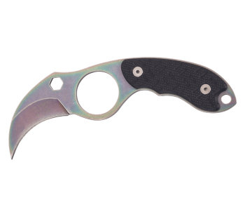 Herbertz 572904 karambit halskniv 4 cm blad G10 håndtak svart + etui