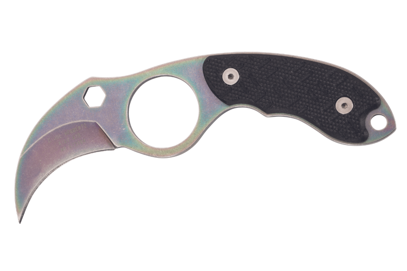 Herbertz 572904 karambit halskniv 4 cm blad G10 håndtag sort + etui