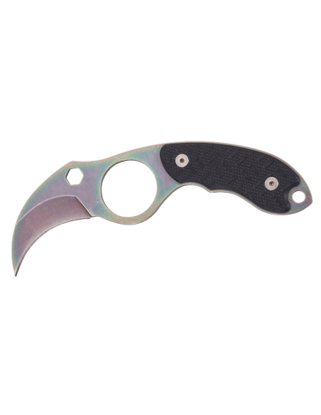 Herbertz 572904 karambit halskniv 4 cm blad G10 håndtak svart + etui
