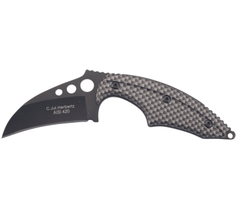 Herbertz karambit halskniv 575706 6 cm blad aluminiumsskaft + etui