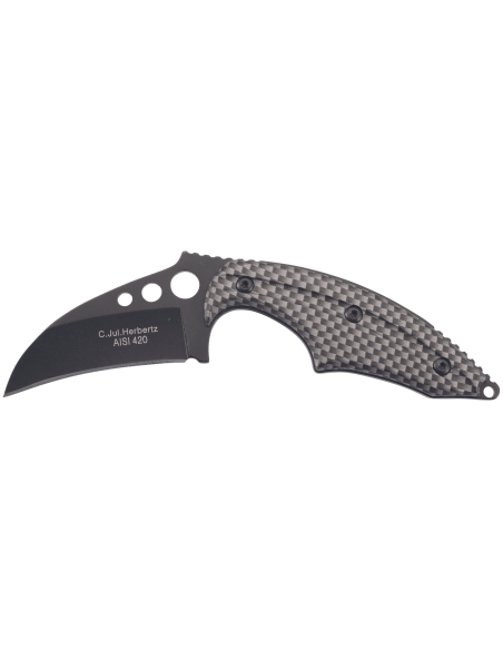 Herbertz karambit neck knife 575706 6cm blade aluminium handle + case
