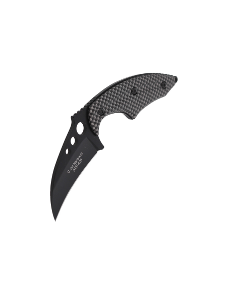 Herbertz karambit-halskniv 575706 6 cm klinge aluminiumshåndtag + etui