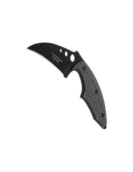 Herbertz karambit halskniv 575706 6 cm blad aluminiumsskaft + etui