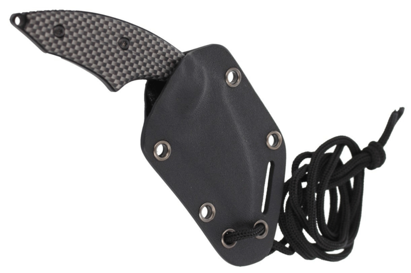 Herbertz 575706 cuchillo de cuello karambit 6cm hoja mango aluminio + estuche