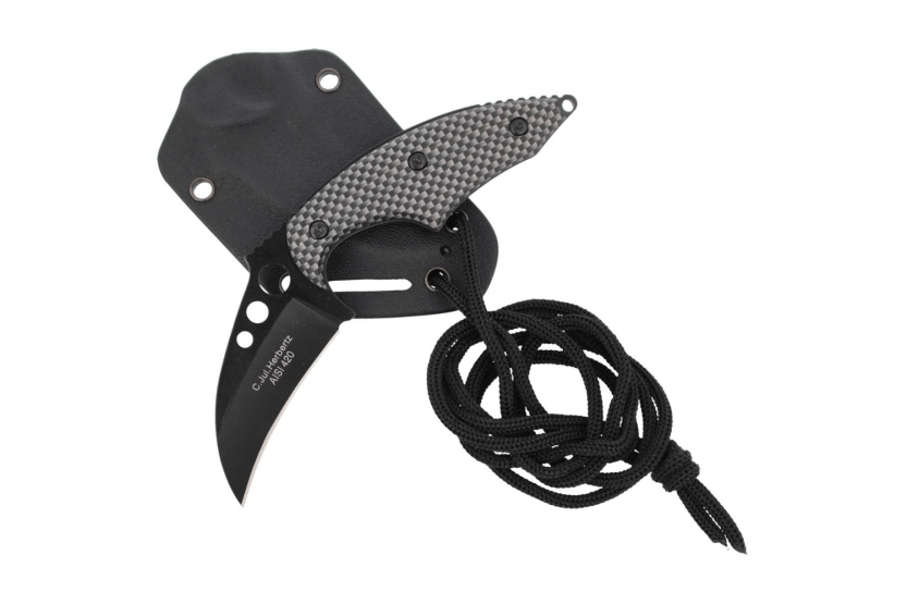 Herbertz karambit neck knife 575706 6cm blade aluminium handle + case