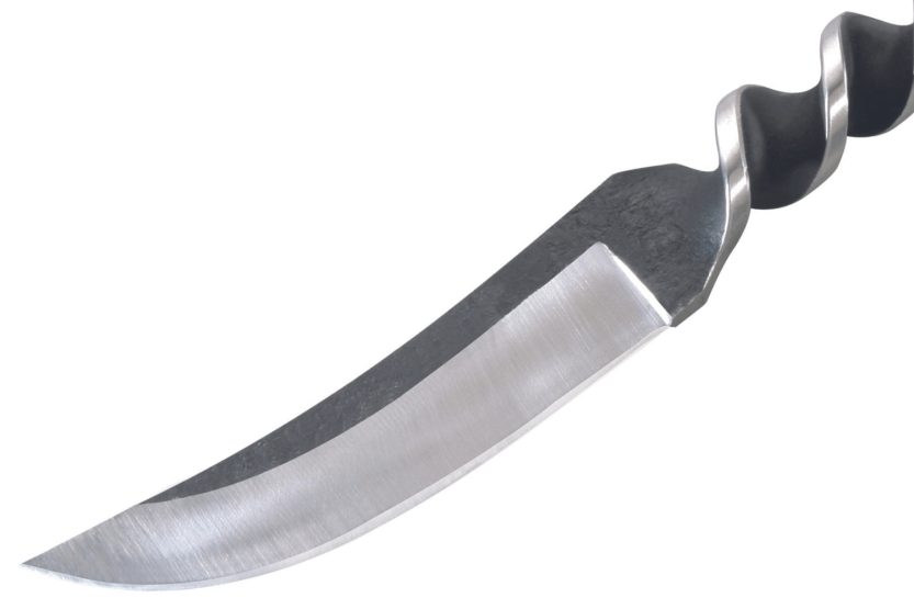 Herbertz 102011 kniv 10,3 cm blad i rustfritt stål med vridd skaft og slire