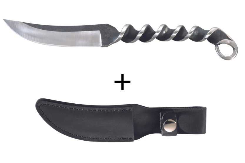 Herbertz 102011 kniv 10,3 cm blad rustfrit stål snoet håndtag med skede