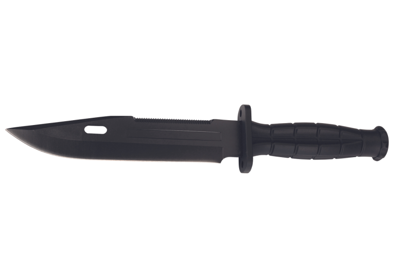 Cuchillo Herbertz 532613 18cm hoja negra mango polímero con funda