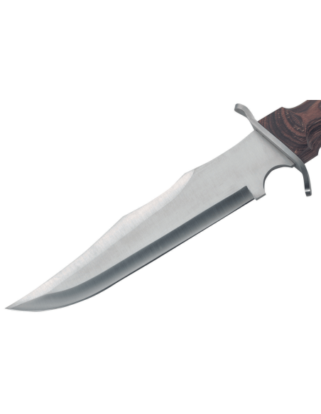Herbertz 103727 cuchillo 27cm hoja de acero inoxidable pakka mango de madera con funda