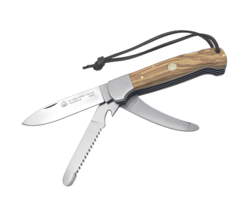 Puma IP La Caza Olive I 320511 Multifunktions-Klappmesser mit Olivenholzgriff 11cm