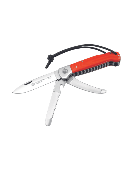 Multifunksjonell foldekniv Puma IP La Caza Micarta I 331011 håndtak i oliventre 11 cm
