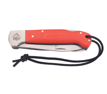 Multifunktionell fällkniv Puma IP La Caza Micarta I 331011 olivträhandtag 11cm 2