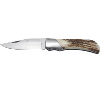 Faca dobrável Puma IP Bison Stag 310112 Cabo de chifre de veado com 11,5 cm