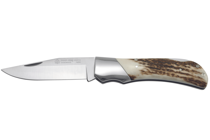 Puma IP Bison Stag foldekniv 310112 11,5 cm skaft af hjortetak