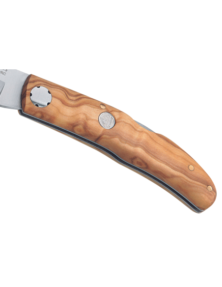 Navaja plegable Puma IP Paloma Olive 318910 10cm mango de madera de olivo