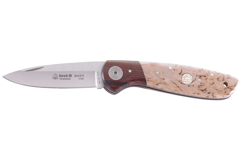 Puma IP Birch III foldekniv 341211 håndtak i bjørketre 10,8 cm