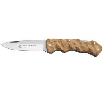 Puma IP Ondular Navaja de bolsillo 272411 11cm mango de madera de olivo