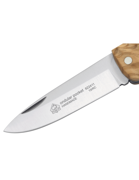 Puma IP Ondular Pocket foldekniv 272411 håndtak i oliventre 11 cm