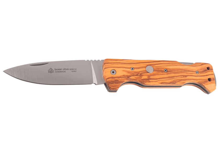Puma IP Boxer folding knife 298312 olive wood handle 10.6cm