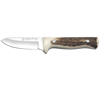 Cuchillo Puma IP Nordic II Stag 311009 8.5cm hoja mango asta + funda cuero