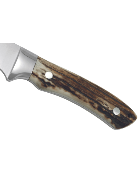 Puma IP Fenris Stag 306811 kniv 10,3cm blad hjorthorn handtag + läderslida