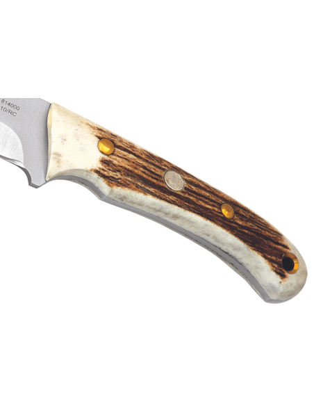 Puma IP Catamount Stag 305310 kniv 9cm blad hjorthorn handtag + läderslida
