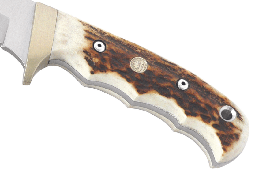 Puma IP Trapper Stag 309410 cuchillo 11cm hoja mango asta + funda de cuero