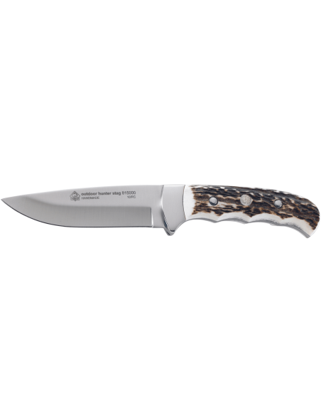 Puma IP Outdoor Hunter Stag 331811 kniv 10,6cm blad hornhandtag + läderslida
