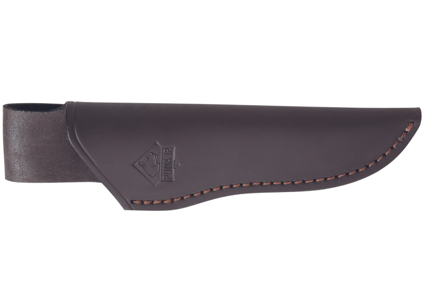 Puma IP Montero Stag 329712 mes 12cm lemmet geweien handvat + lederen schede