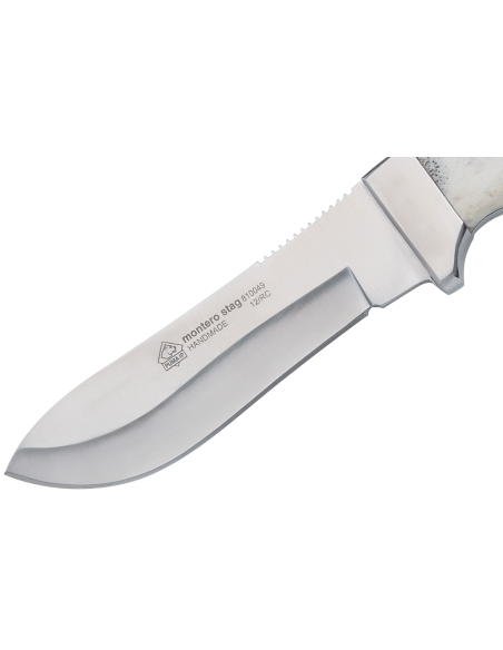 329712 Cuchillo Puma IP Montero Ciervo 12cm hoja mango ciervo + funda cuero